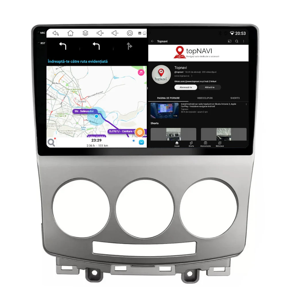 Navigatie Mazda 5 (2005-2010), Ecran 2K, 4GB 64GB, 8-core