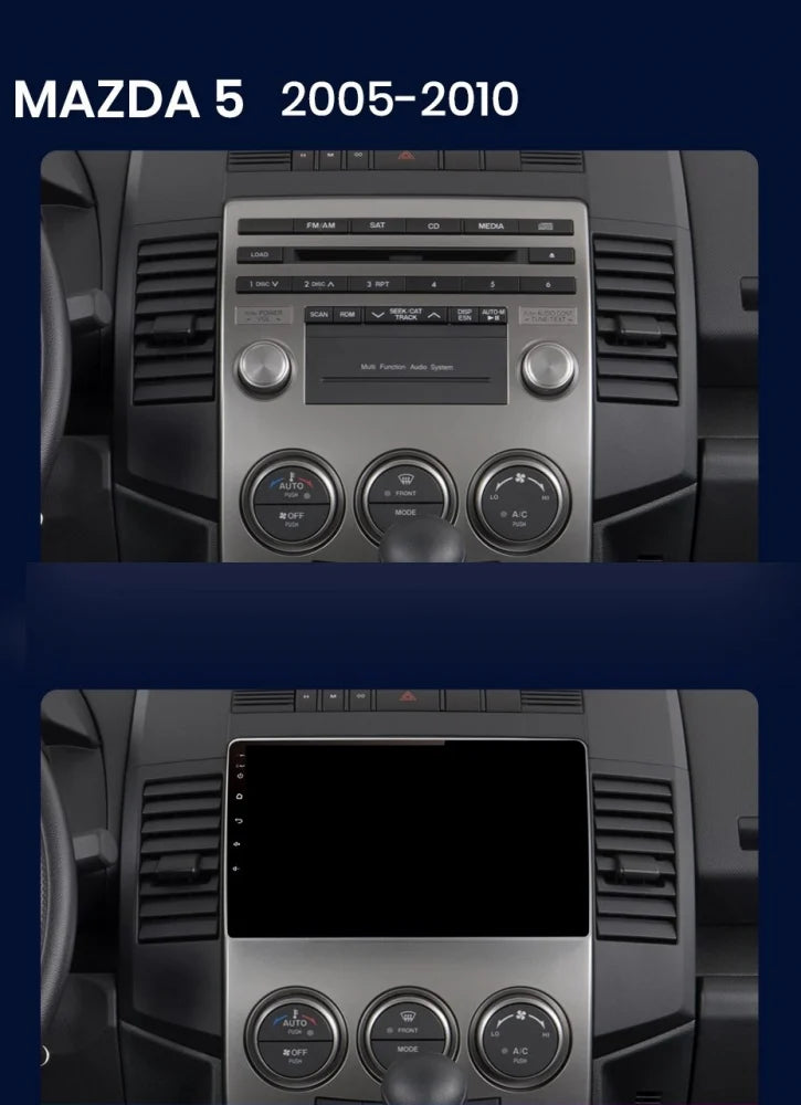 Navigatie Mazda 5 (2005-2010), Ecran 9 inch, 4GB 64GB, 8-core