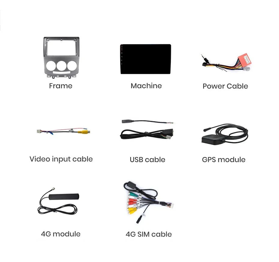 Navigatie Mazda 5 (2005-2010), Ecran 2K, 4GB 64GB, 8-core