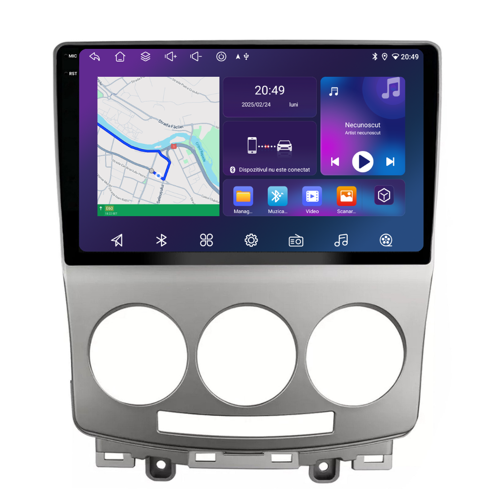 Navigatie Mazda 5 (2005-2010), Ecran 9 inch, 6GB 128GB, 8-core