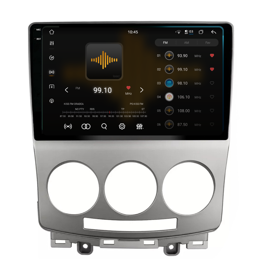 Navigatie Mazda 5 (2005-2010), Ecran 9 inch 2K, 12GB 256GB, 8-core