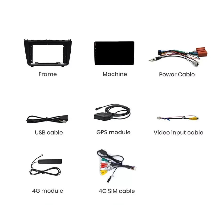 Navigatie Mazda 6 (2008-2013), Ecran 9 inch, 4GB RAM 64GB, 4-core