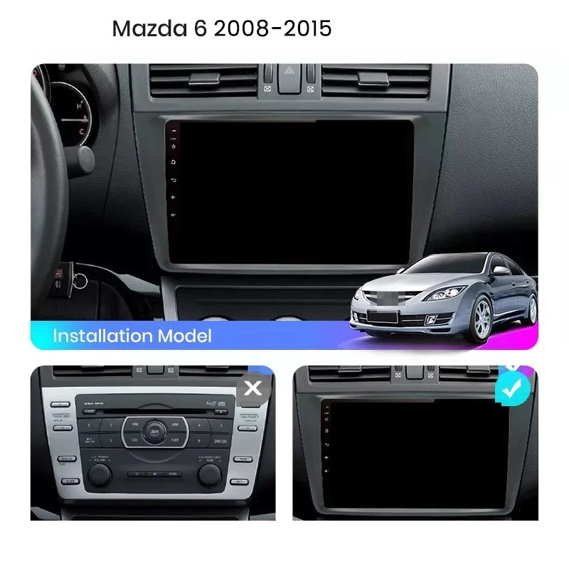 Navigatie Mazda 6 (2008-2013), Ecran 9 inch, 6GB RAM 128GB, 8-core