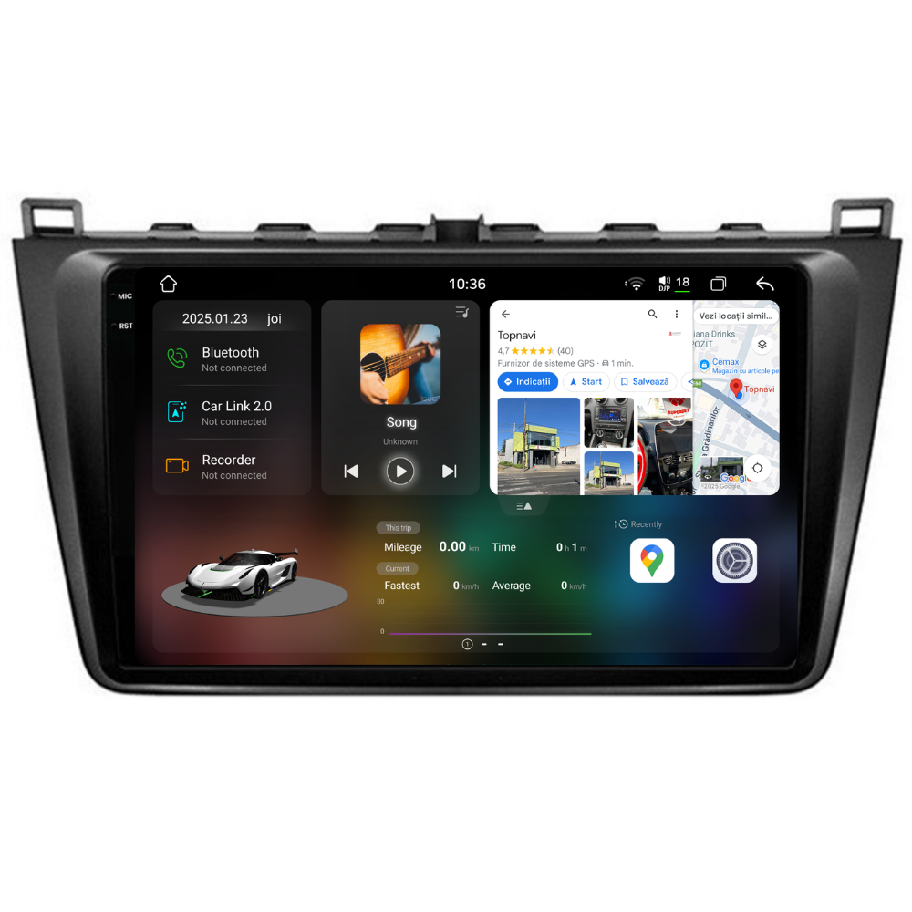 Navigatie Mazda 6 (2008-2013), Ecran 9 inch 2K, 12GB RAM 256GB, 8-core