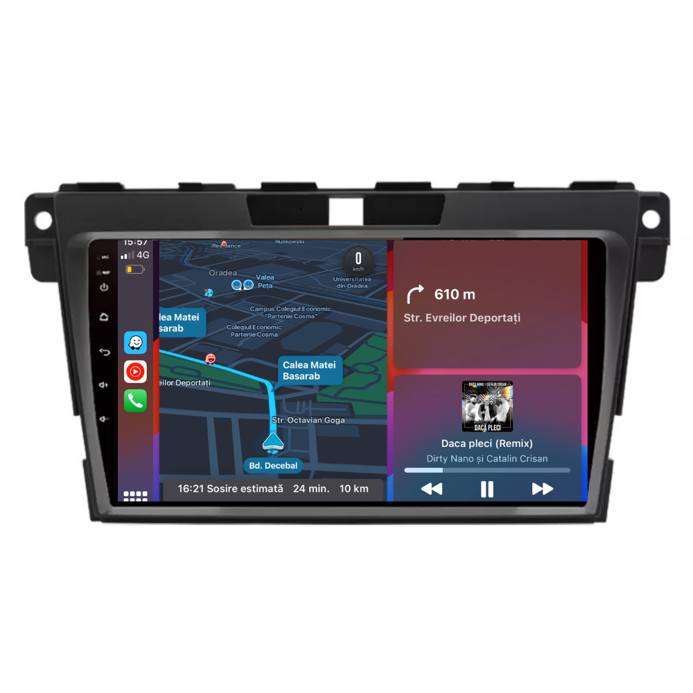 Navigatie Mazda CX7 (2008-2015), Ecran 9 inch, 1GB RAM 32GB