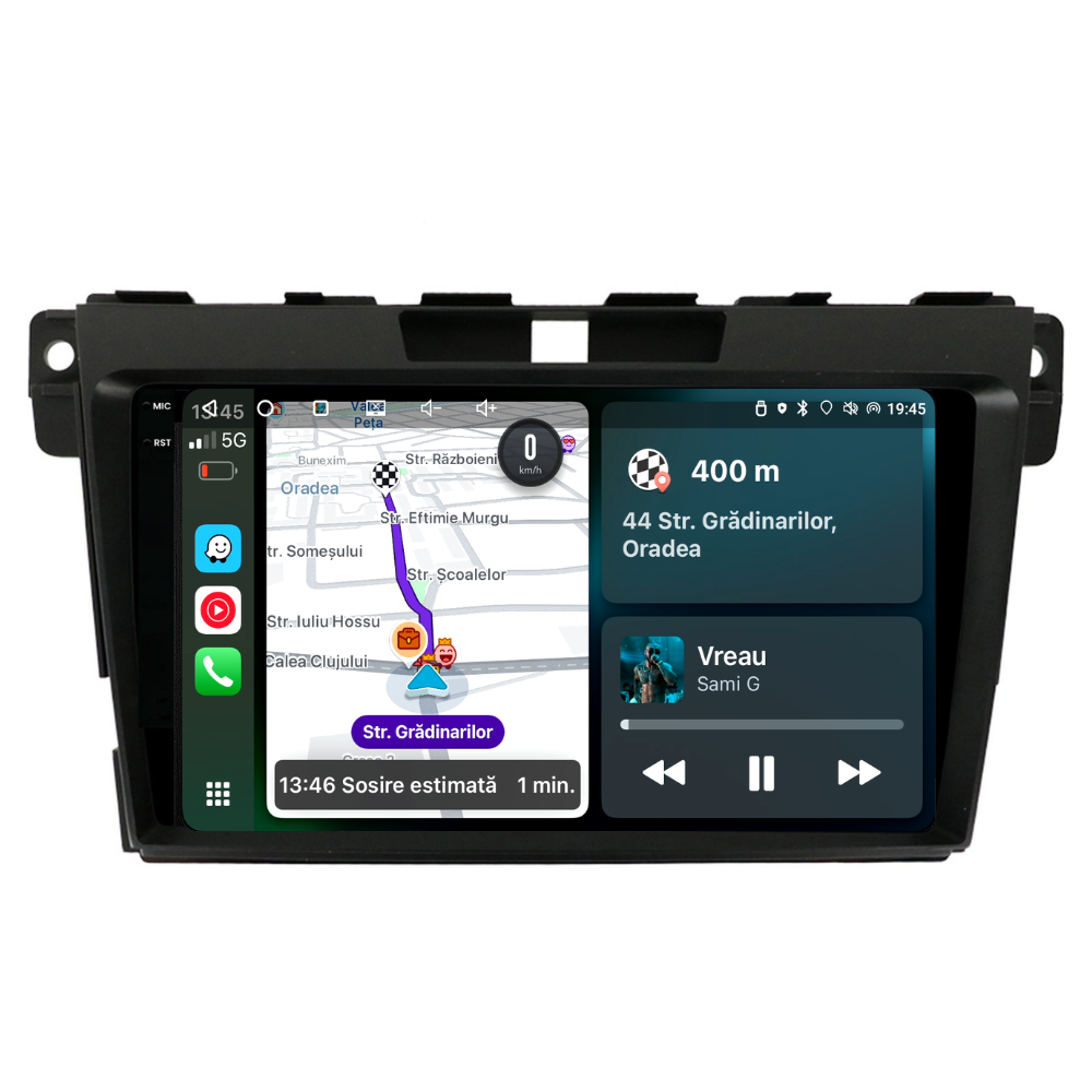 Navigatie Mazda CX7 (2008-2015), Ecran 9 inch, 4GB RAM 64GB, 8-core