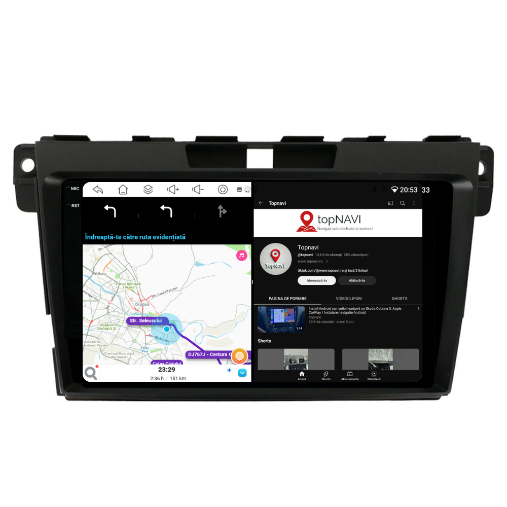 Navigatie Mazda CX7 (2008-2015), Ecran 9 inch, 4GB RAM 64GB, 8-core