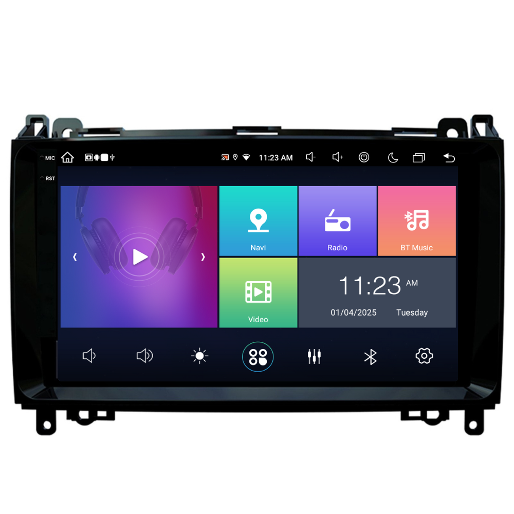 W168 Android Navigație Mercedes A-Class W168 W169 (1997-2012), Android, Ecran 2K, 8 ...