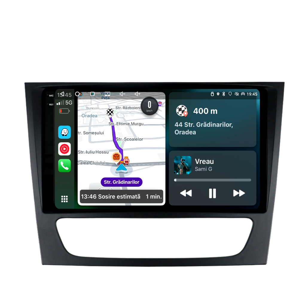 Navigație Mercedes E-Class w211 (2002-2009), Android, Ecran 9 inch, 4GB RAM 64GB, 4-core