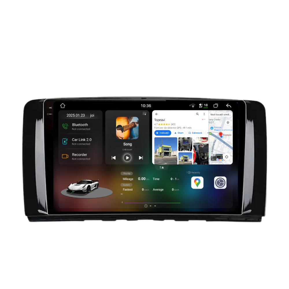 Navigatie Mercedes Benz R-Class W251 (2005-2014), Android, Ecran 9 inch 2K, 12GB RAM 256GB, 8-core