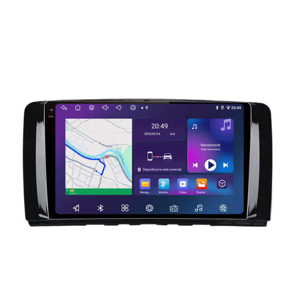 Navigatie Mercedes Benz R-Class W251 (2005-2014), Android, Ecran 9 inch, 4GB RAM 64GB, 8-core