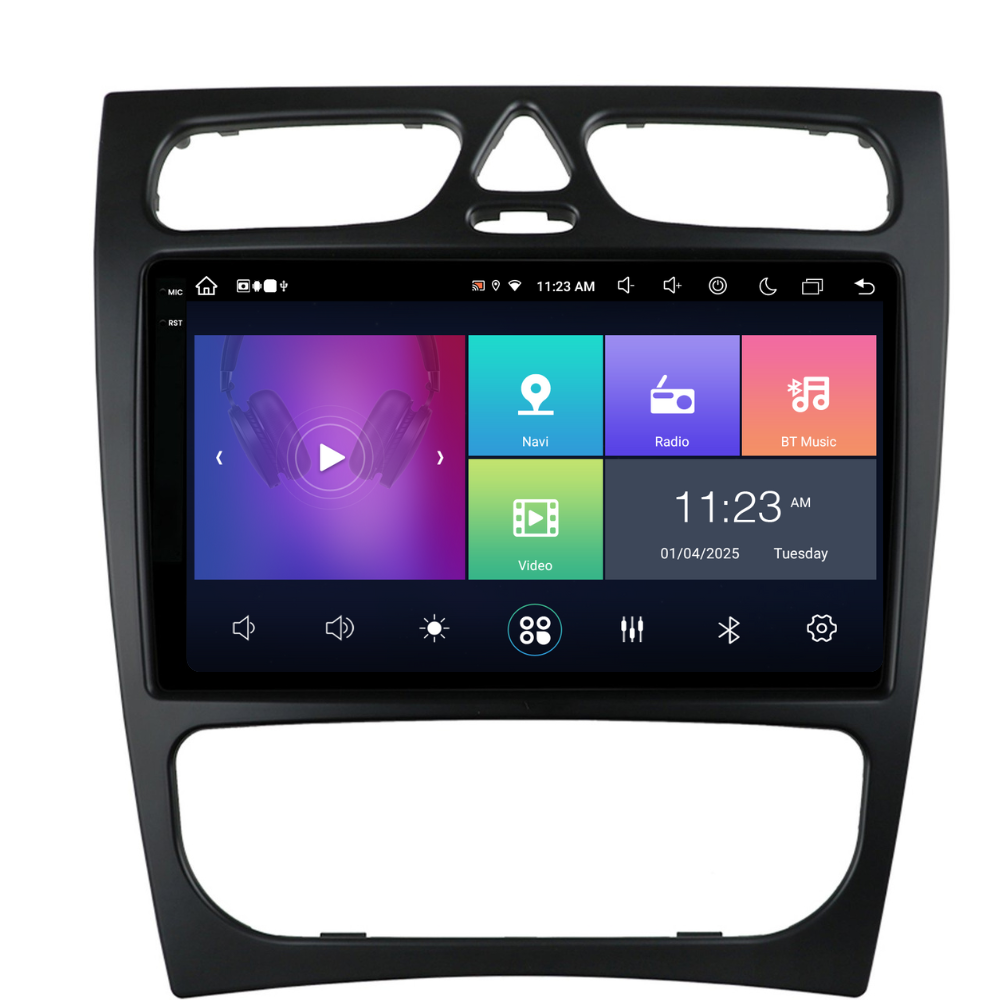 Navigație Mercedes C-Class w203 (2000-2005), Android, Ecran 2K, 8GB RAM 256GB, 8-core