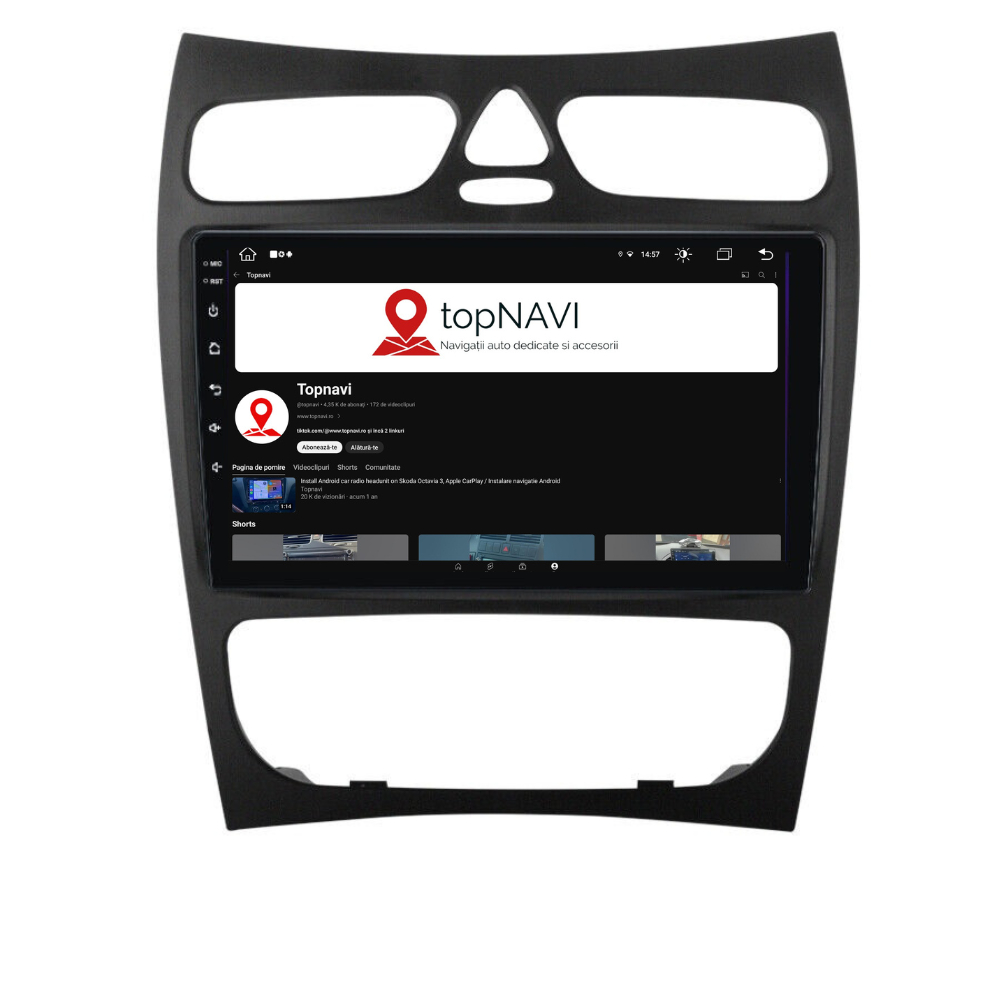 Navigație Mercedes C-Class w203 (2000-2005), Android, Ecran 9 inch, 1GB RAM 32GB