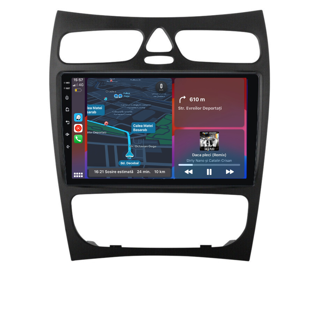 Navigație Mercedes C-Class w203 (2000-2005), Android, Ecran 9 inch, 1GB RAM 32GB