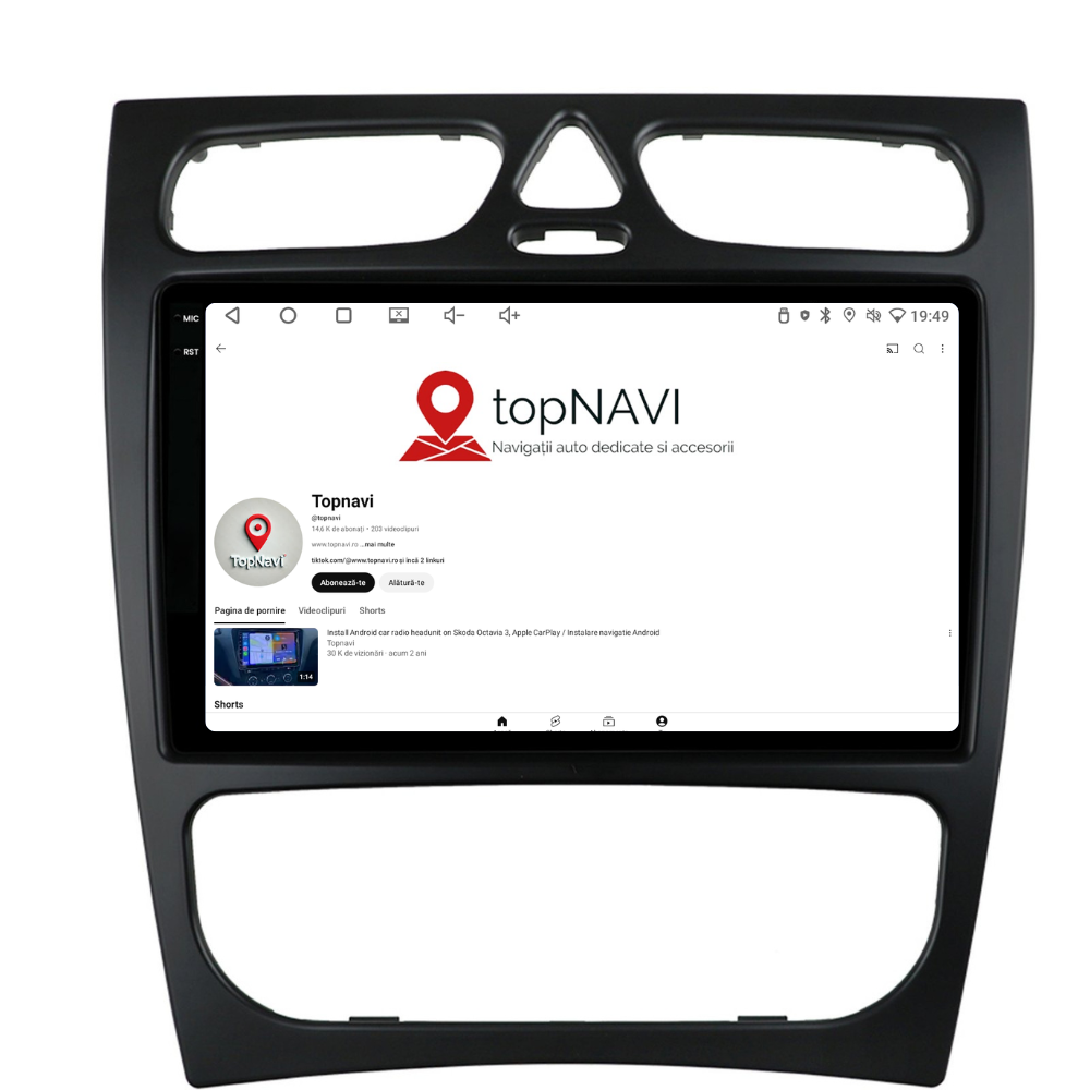 Navigație Mercedes C-Class w203 (2000-2005), Android, Ecran 9 inch, 4GB RAM 64GB, 8-core