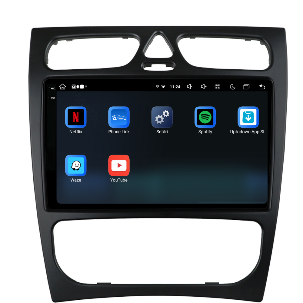 Navigație Mercedes C-Class w203 (2000-2005), Android, Ecran 9 inch, 8GB RAM 256GB, 8-core