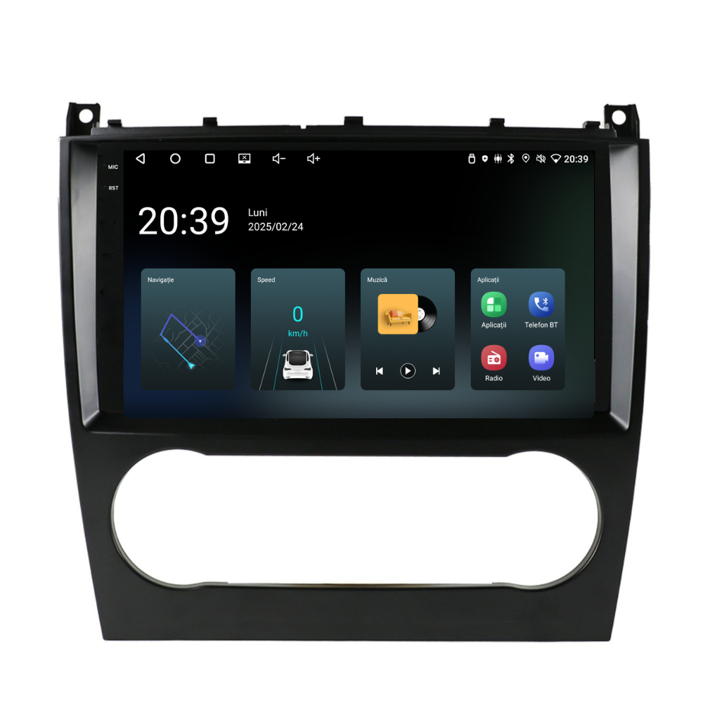 Navigație Mercedes C-Class w203 (2005-2009), Android, Ecran 9 inch, 4GB RAM 64GB, 4-core