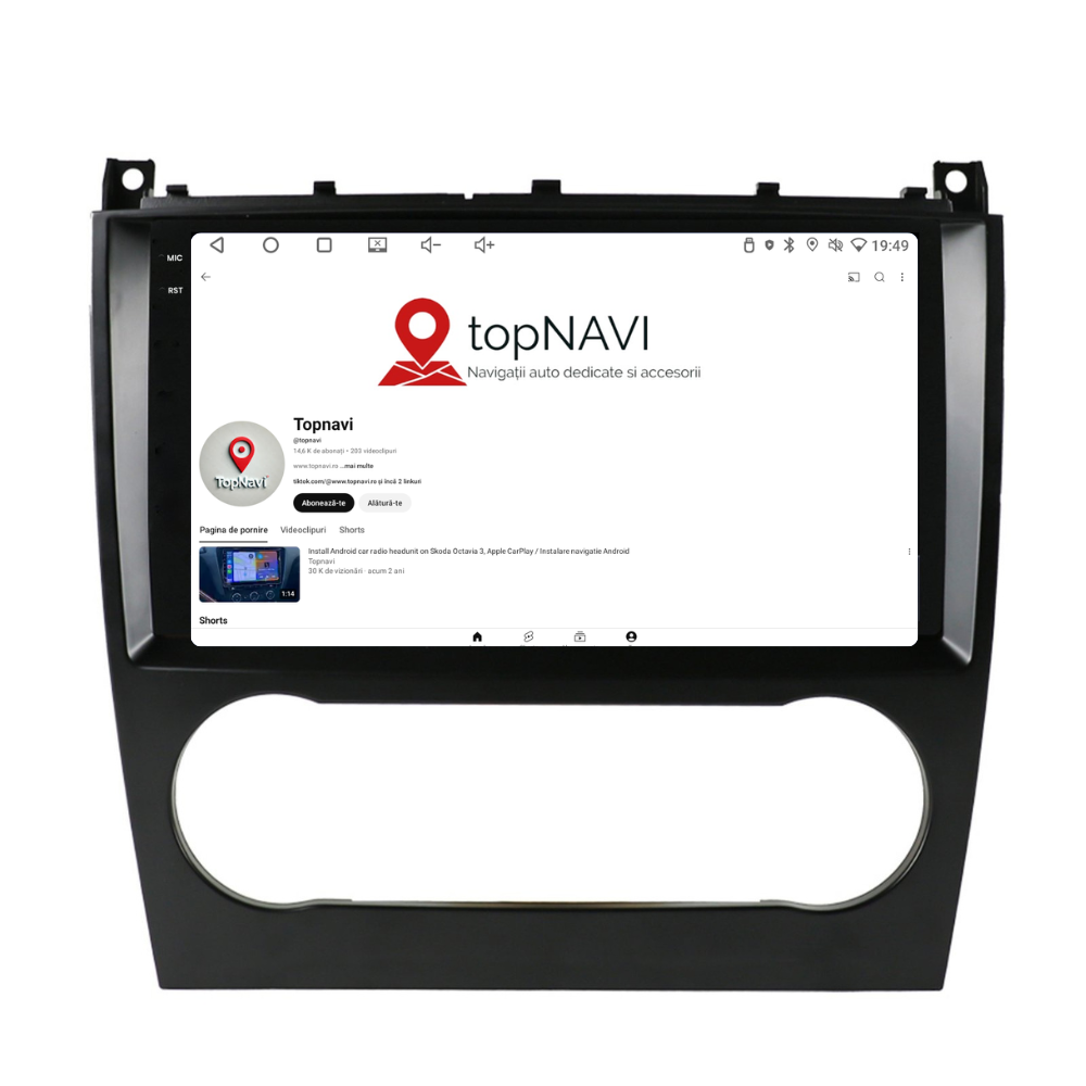 Navigație Mercedes C-Class w203 (2005-2009), Android, Ecran 2K, 4GB RAM 64GB, 8-core