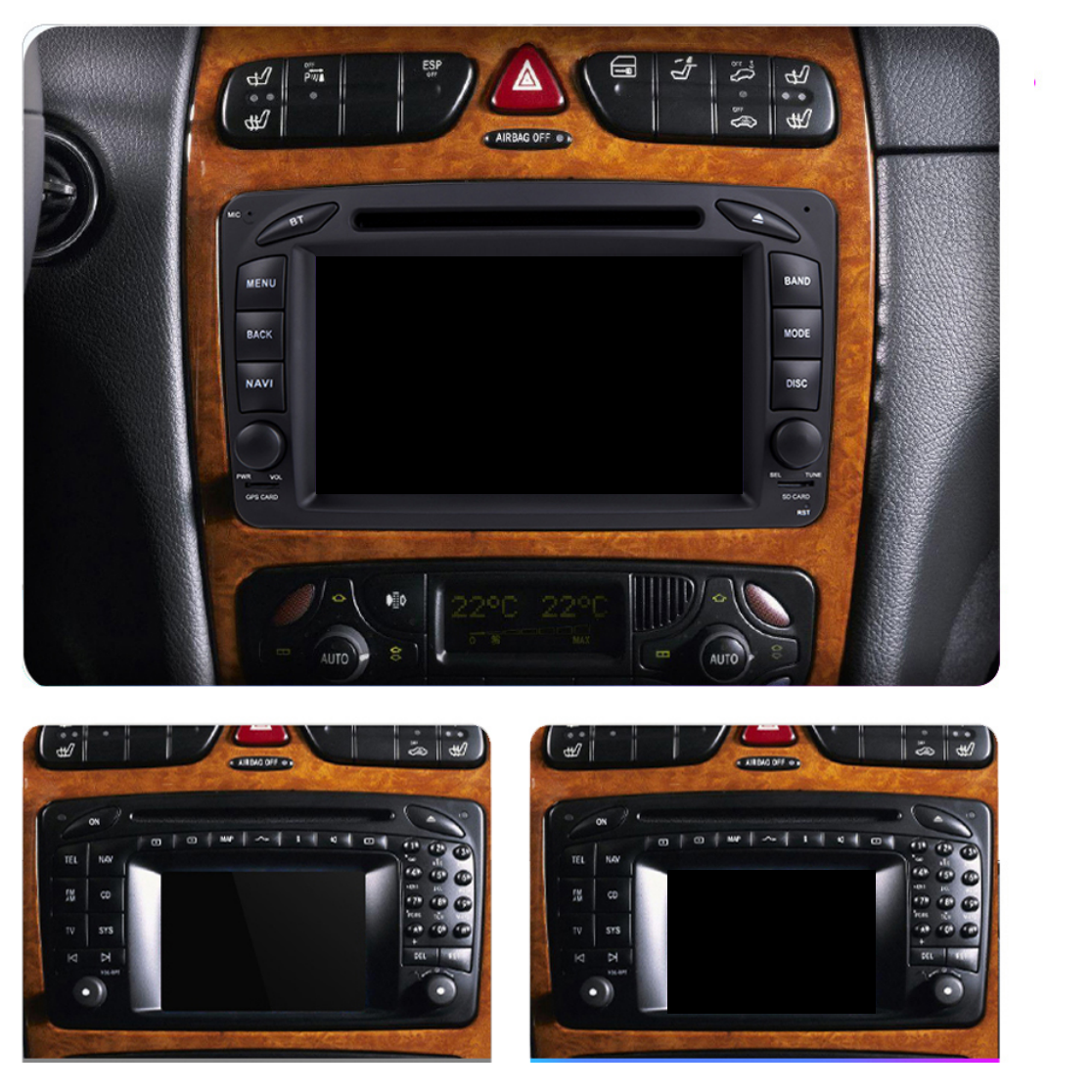 Navigatie Mercedes C-class w203 (2000-2005), Android, Ecran 9 inch, 4GB RAM 64GB, 8-core