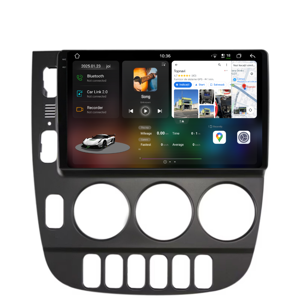 Navigatie Mercedes ML W163 (2003-2005), Android, Ecran 9 inch 2K, 12GB RAM 256GB, 8-core