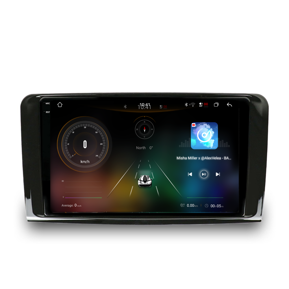 Navigatie Mercedes ML W164 (2005-2012), Android, Ecran 9 inch 2K, 12GB RAM 256GB, 8-core