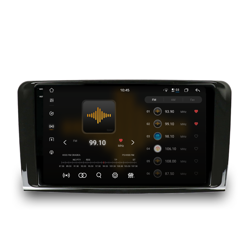 Navigatie Mercedes ML W164 (2005-2012), Android, Ecran 9 inch 2K, 12GB RAM 256GB, 8-core