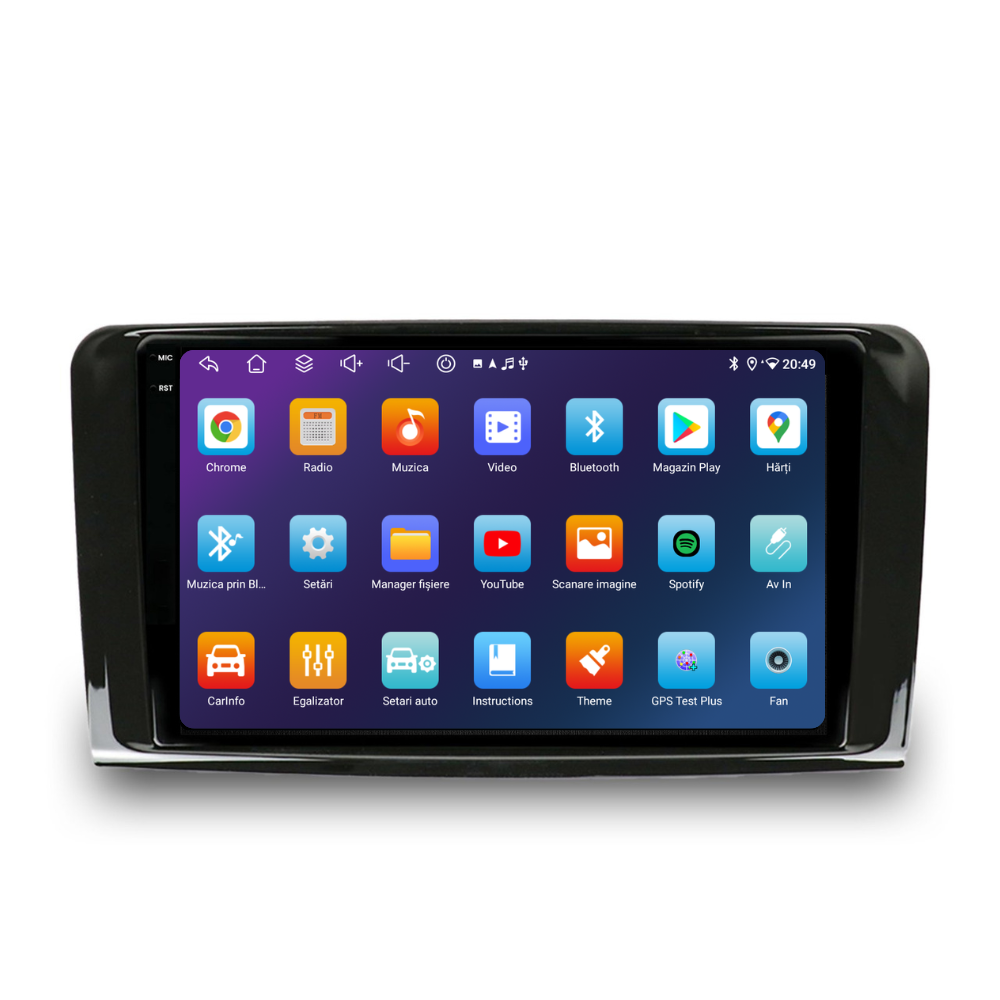 Navigatie Mercedes ML W164 (2005-2012), Android, Ecran 9 inch, 4GB RAM 64GB, 8-core