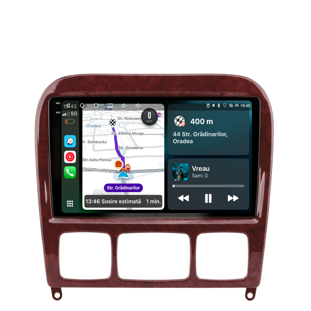 Navigatie Mercedes S-Class W220 (1998-2005), Android, Ecran 2K, 4GB RAM 64GB, 8-core