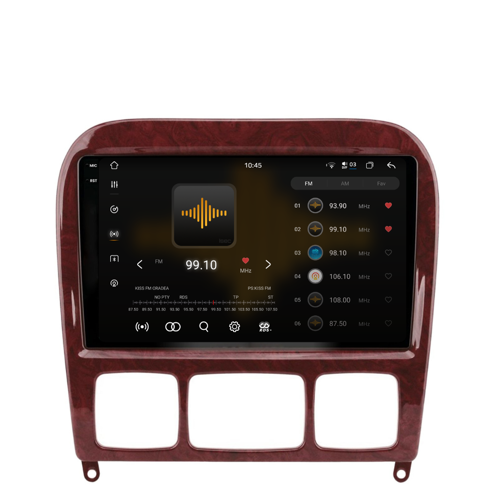 Navigatie Mercedes S-Class W220 (1998-2005), Android, Ecran 9 inch 2K, 12GB RAM 256GB, 8-core