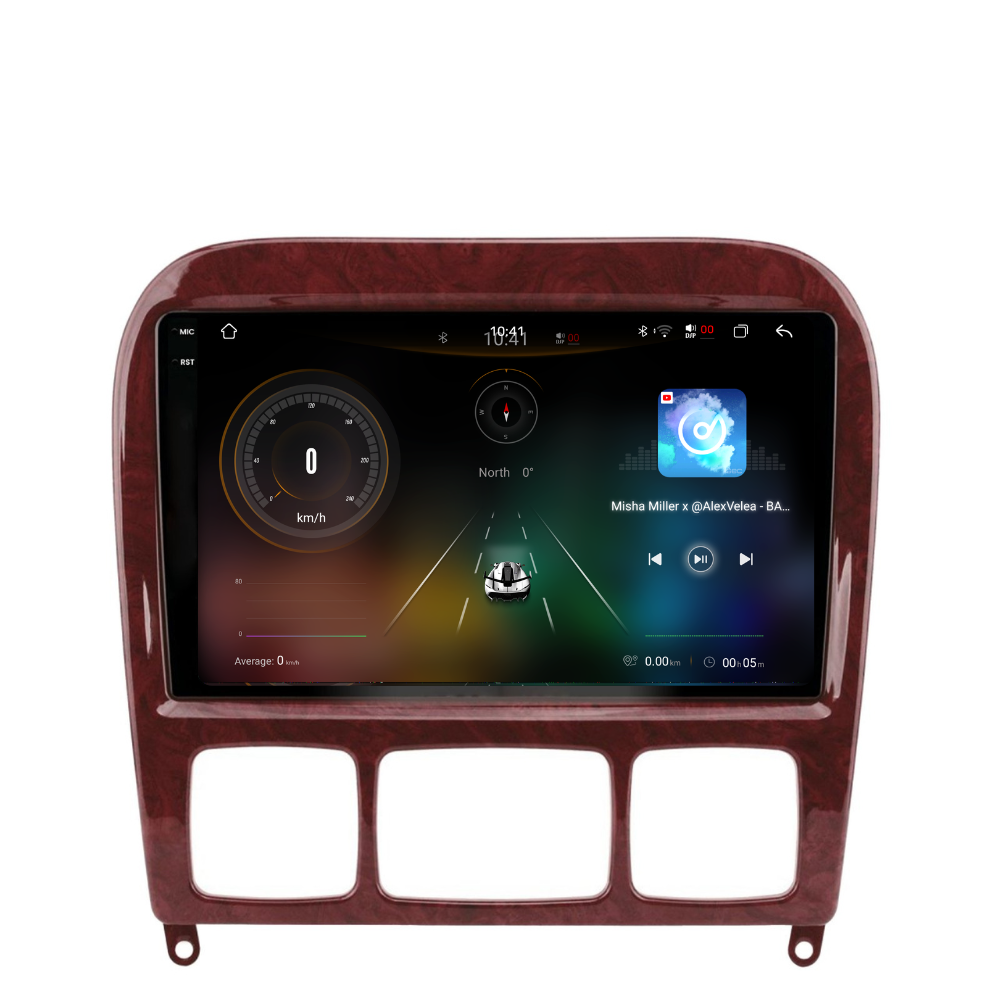 Navigatie Mercedes S-Class W220 (1998-2005), Android, Ecran 9 inch 2K, 12GB RAM 256GB, 8-core