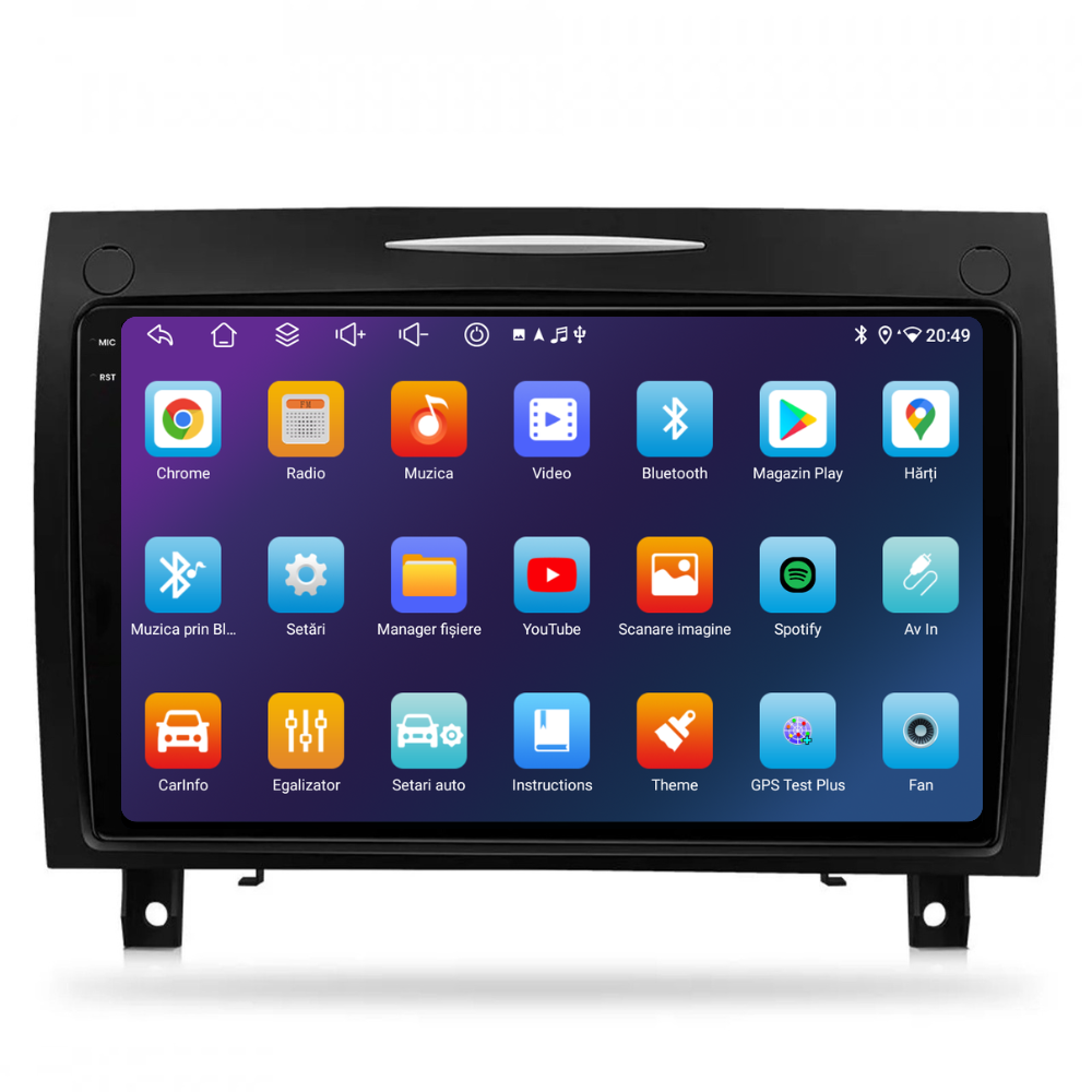 Navigatie Mercedes SLK Class R171 (2004-2011), Android, Ecran 9 inch, 4GB RAM 64GB, 8-core