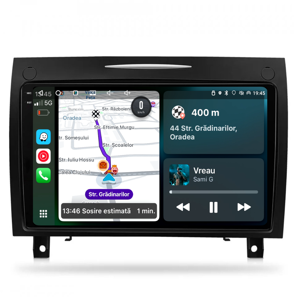Navigatie Mercedes SLK Class R171 (2004-2011), Android, Ecran 9 inch, 4GB RAM 64GB, 8-core