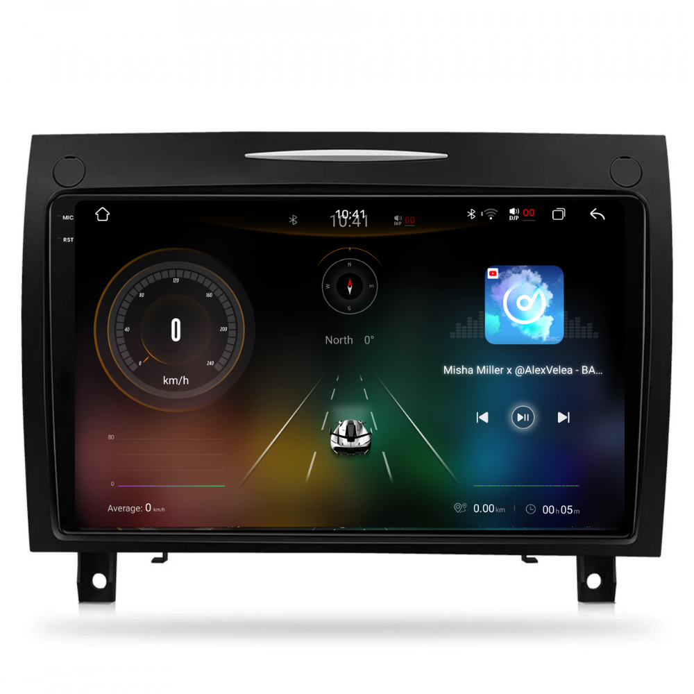 Navigatie Mercedes SLK Class R171 (2004-2011), Android, Ecran 9 inch 2K, 12GB RAM 256GB, 8-core