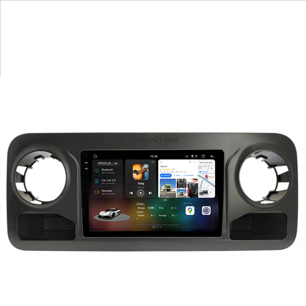 Navigatie Mercedes Sprinter (2018-2022), Android, Ecran 10 inch 2K, 12GB RAM 256GB, 8-core