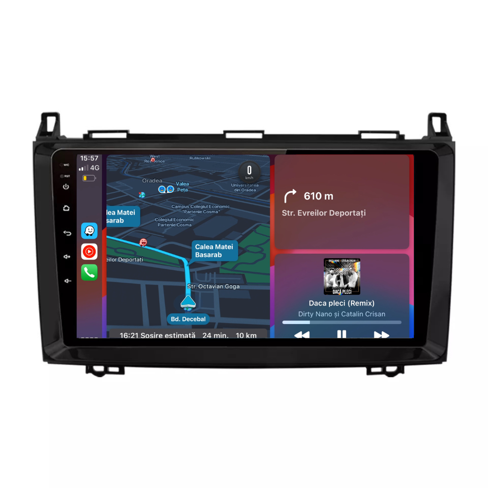Navigatie Mercedes A-Class W168 W169 (1997-2012), Android, Ecran 9 inch, 1GB RAM 32GB
