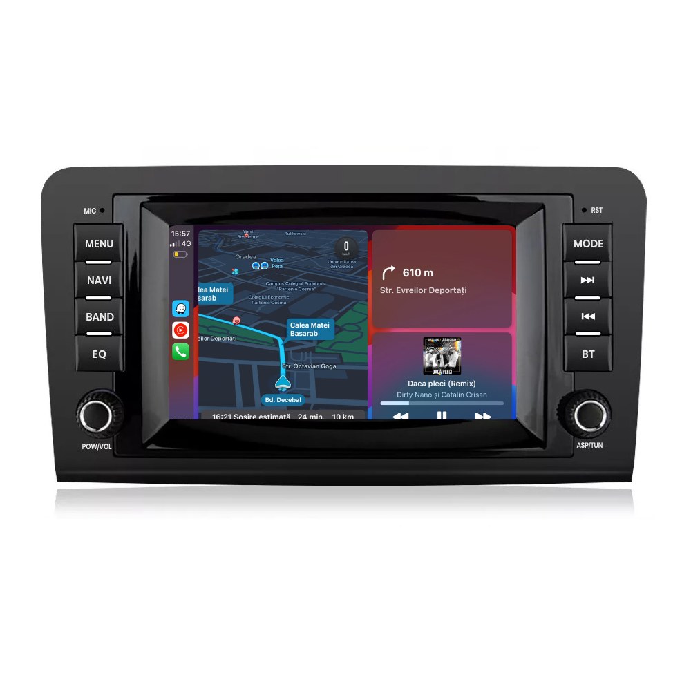 Navigatie Mercedes ML W164 (2005-2012) 2GB RAM 32GB, cooler racire, carplay android auto