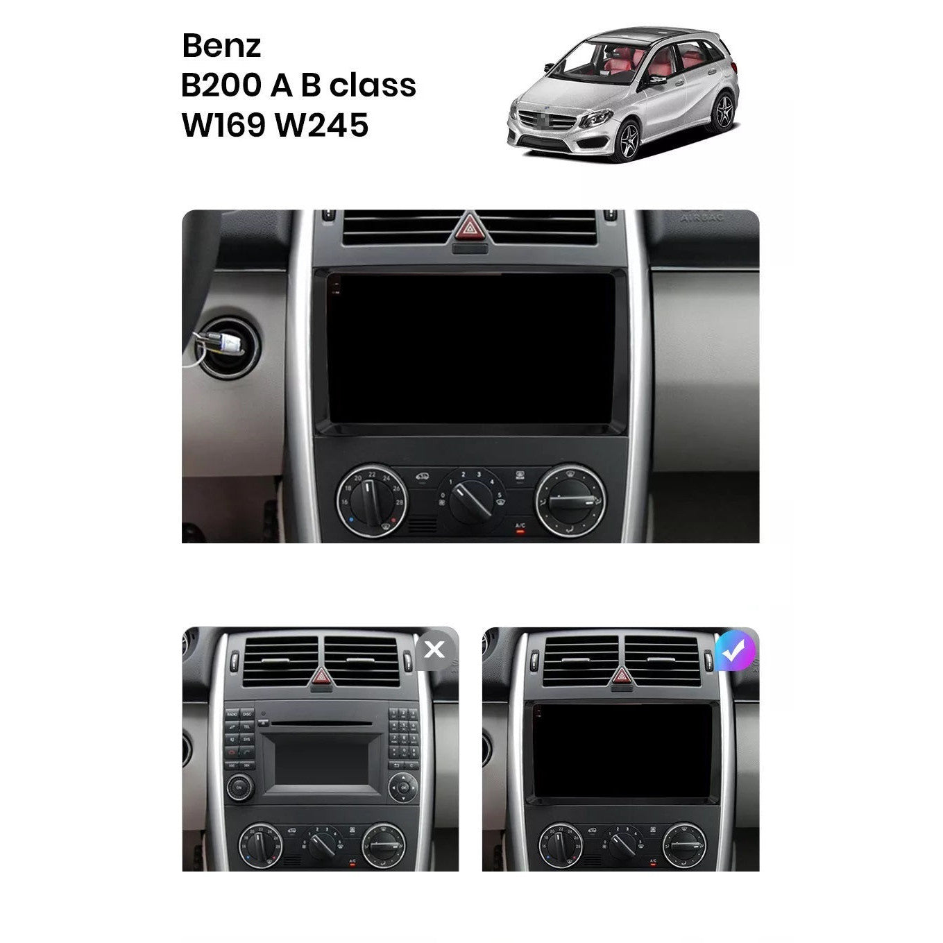 Navigație Mercedes Viano (2003-2014), Android, Ecran 2K, 8GB RAM 256GB, 8-core