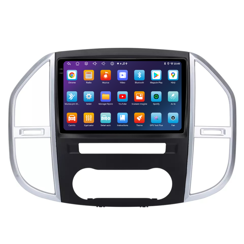 Navigatie Mercedes Vito W447 (2014 - 2021), Android, Ecran 10 inch, 4GB RAM 64GB, 8-core