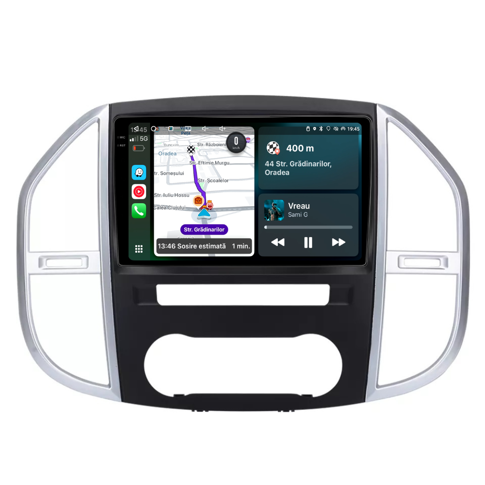 Navigatie Mercedes Vito W447 (2014 - 2021), Android, Ecran 10 inch, 8GB RAM 256GB, 8-core
