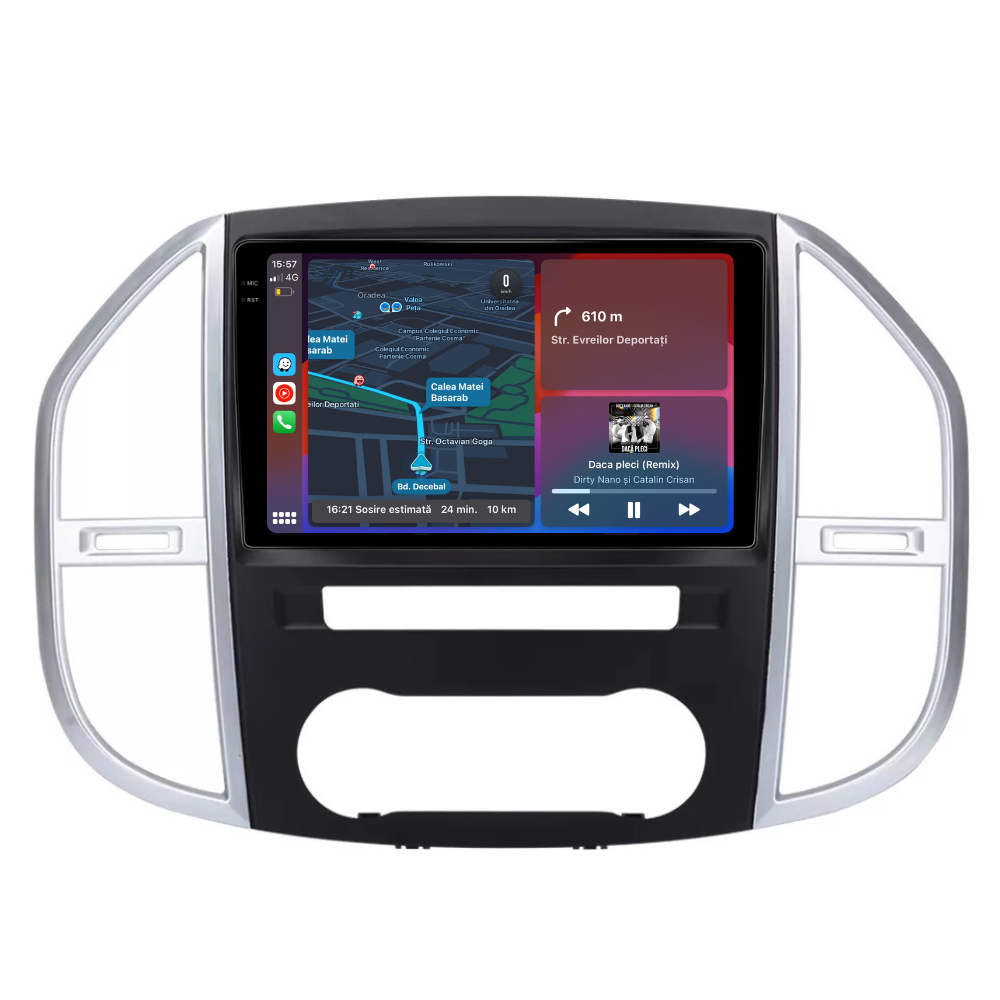 Navigatie Mercedes Vito W447 2014 - 2021, Android 13,Ecran 2K, 8GB RAM 256GB, Octa Core, carplay /android auto