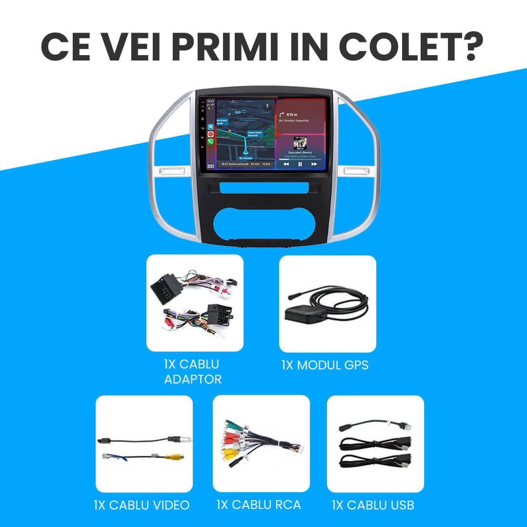 Navigatie Mercedes Vito W447 (2014 - 2021), Android.