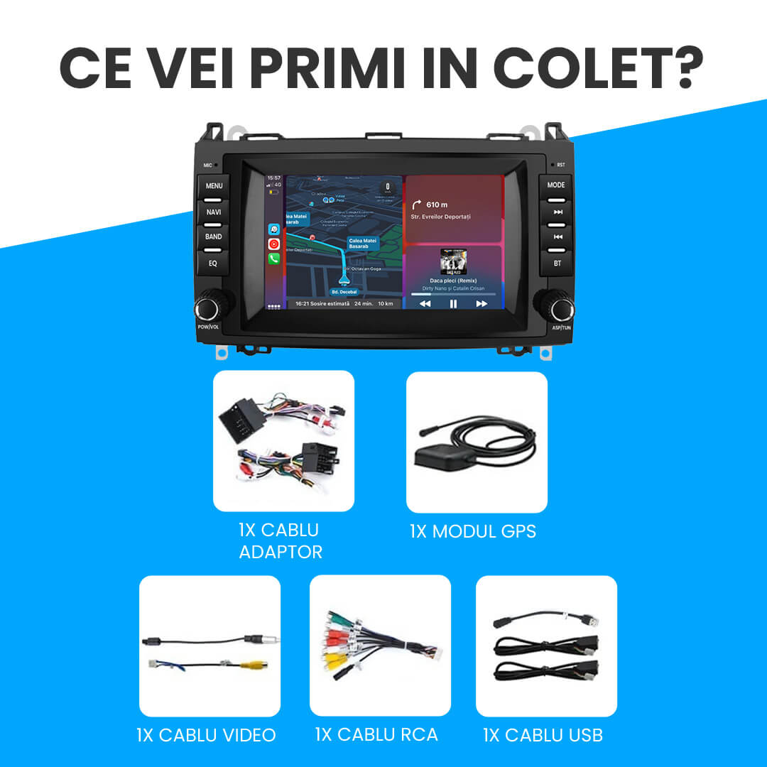 Navigație Mercedes Vito w639 (2003-2015), Android.