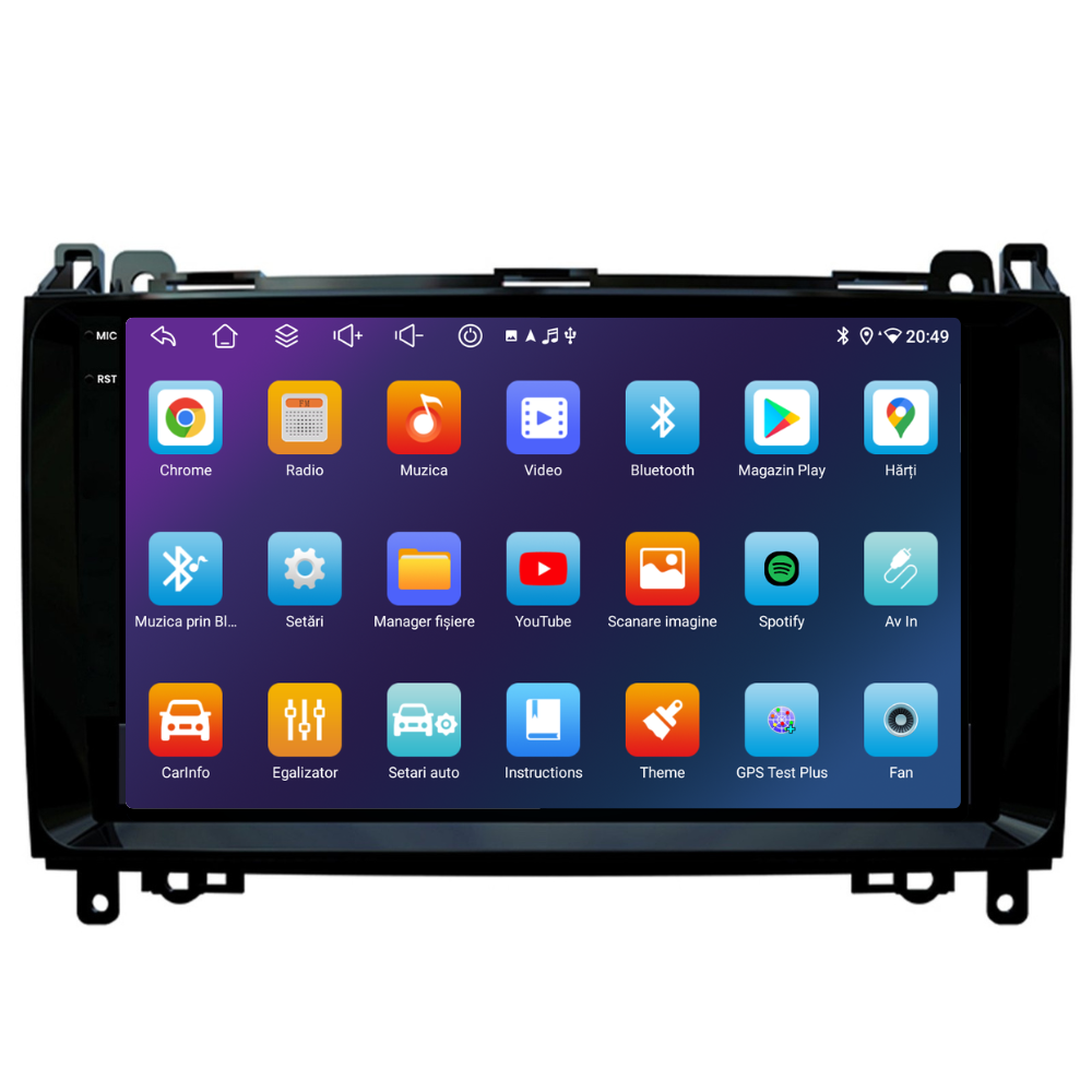Navigație Mercedes Vito w639 (2003-2015), Android, Ecran 9 inch, 6GB RAM 128GB