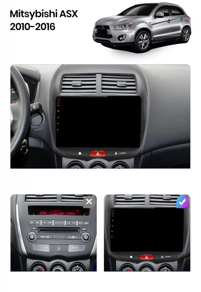 Navigatie Mitsubishi ASX (2010-2015), Ecran 10 inch, 4GB RAM 64GB, 8-core