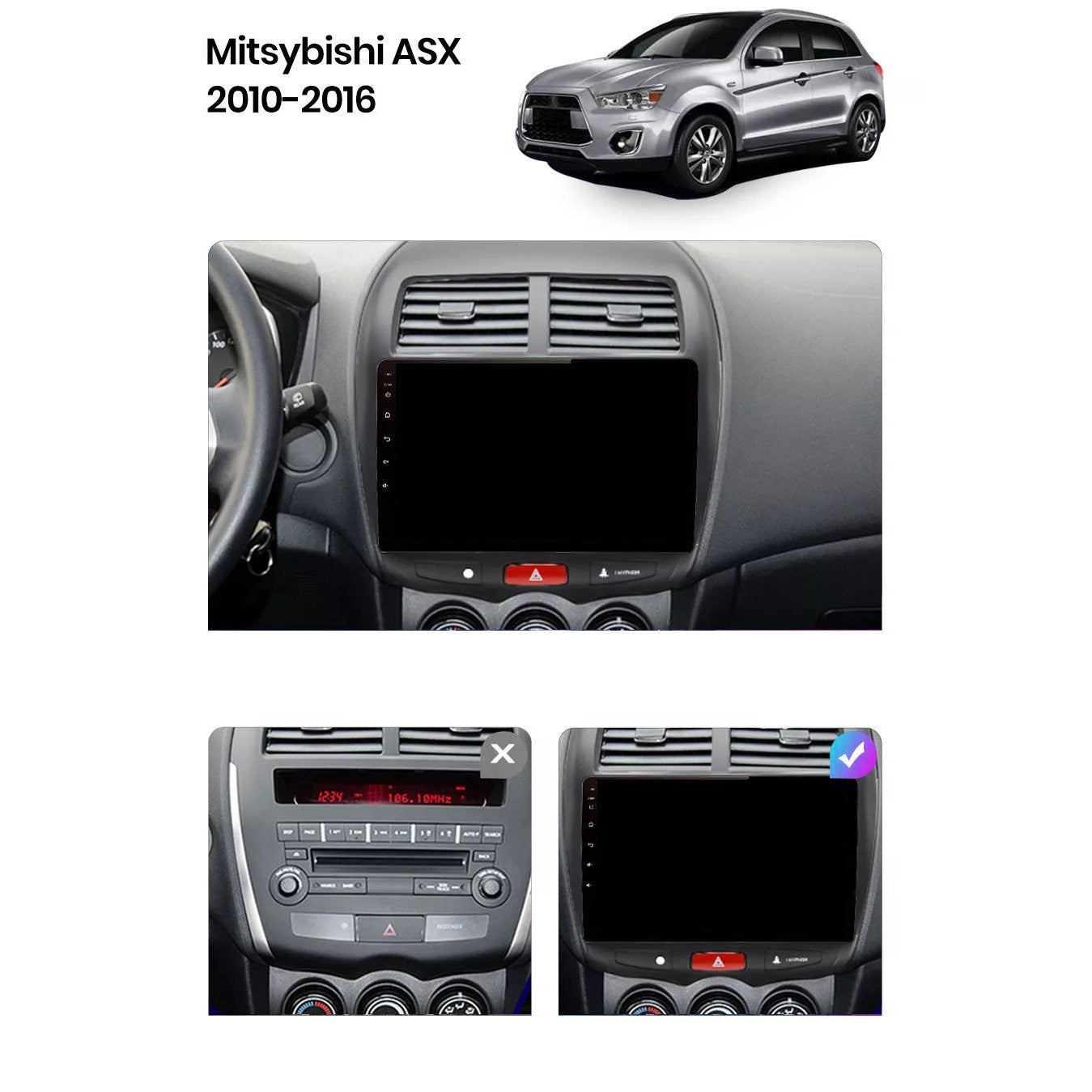 Navigatie Citroen C4 AirCross (2012-2017), Ecran 10 inch, 8GB RAM 256GB, 8-core