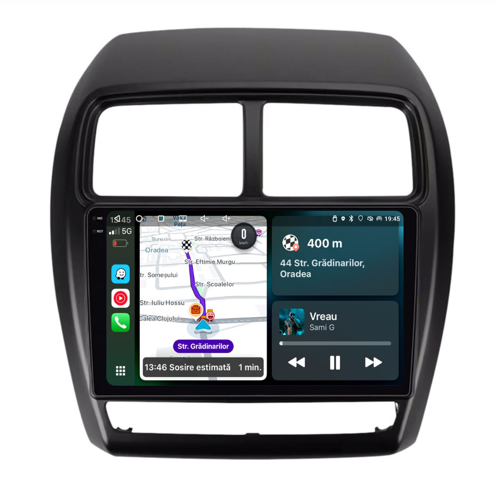 Navigatie Mitsubishi ASX 2 (2016-2019), Ecran 10 inch 2K, 12GB RAM 256GB, 8-core