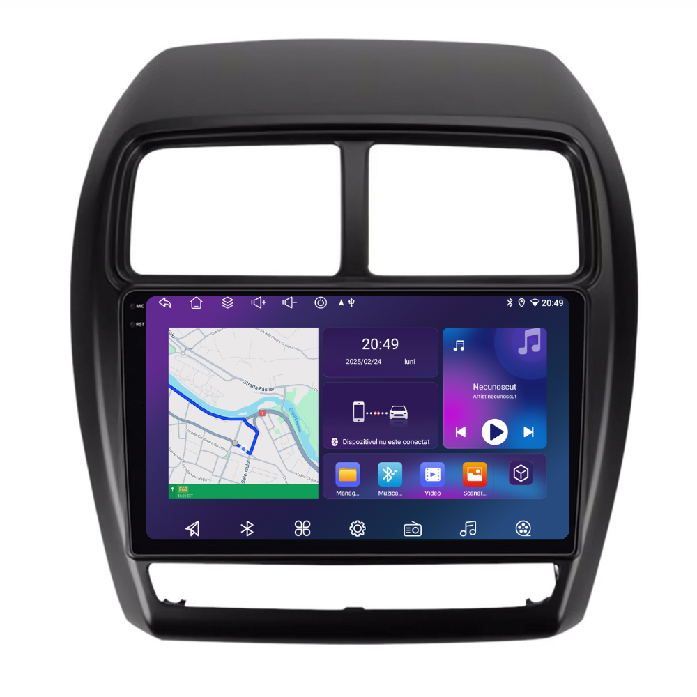 Navigatie Mitsubishi ASX 2 (2016-2019), Ecran 10 inch, 6GB RAM 128GB, 8-core