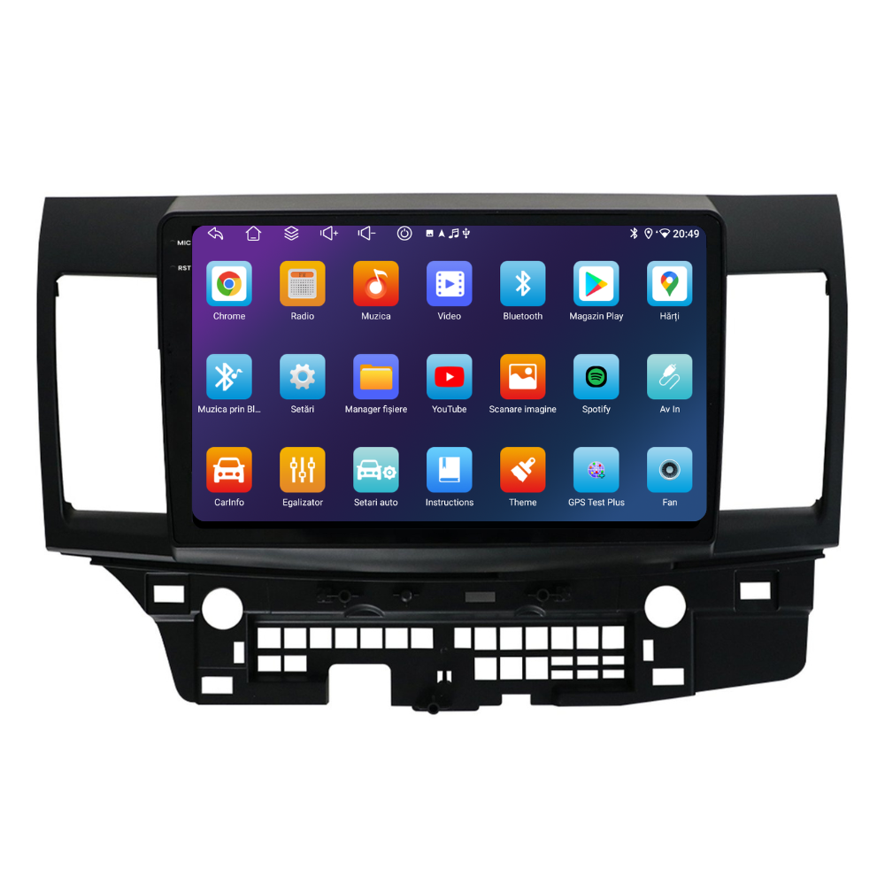 Navigatie Mitsubishi Lancer (2007-2013), Ecran 10 inch, 4GB RAM 64GB, 8-core