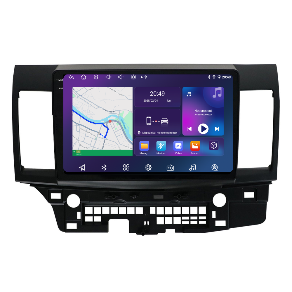 Navigatie Mitsubishi Lancer (2007-2013), Ecran 10 inch, 6GB RAM 128GB, 8-core
