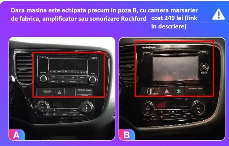 Navigatie Mitsubishi Outlander (2013-2022), Ecran 10 inch, 4GB RAM 64GB, 8-core